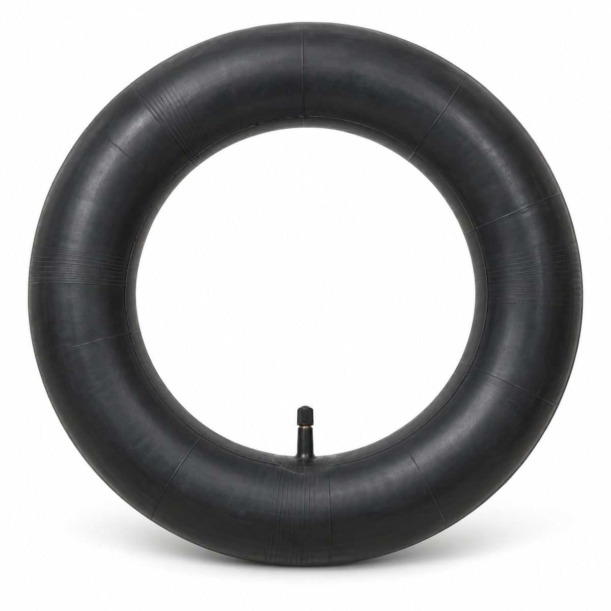PrimeRide 20x4 bike inner tube with straight valve on white background