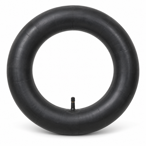 PrimeRide 20x4 bike inner tube with straight valve on white background